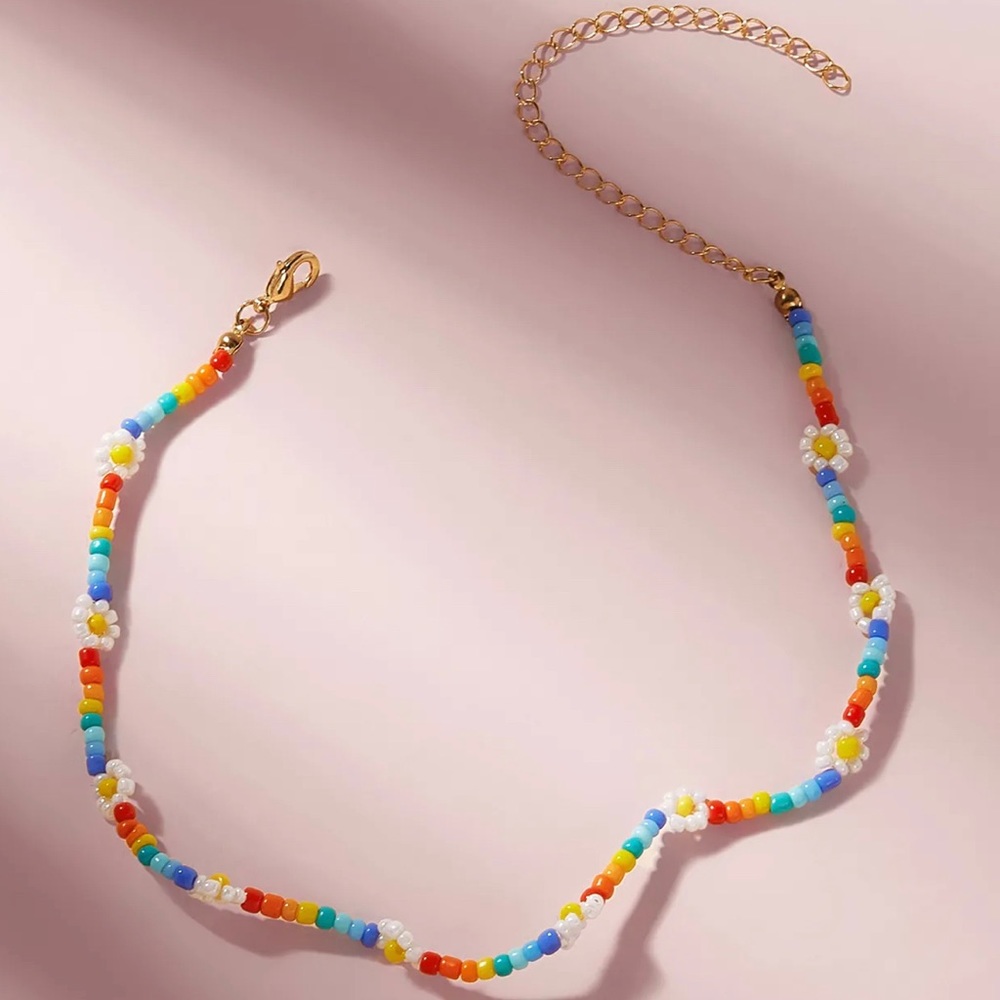 Floral Beaded Necklace